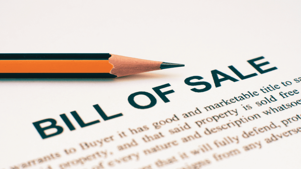 Equipment Bill of Sale