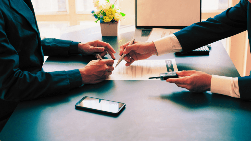 Negotiate purchase of business and legal documentation
